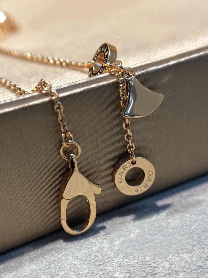 【Valerone Jewelry】DREAM MALACHITE DIAMOND PAVED PINK GOLD NECKLACE - Image 6