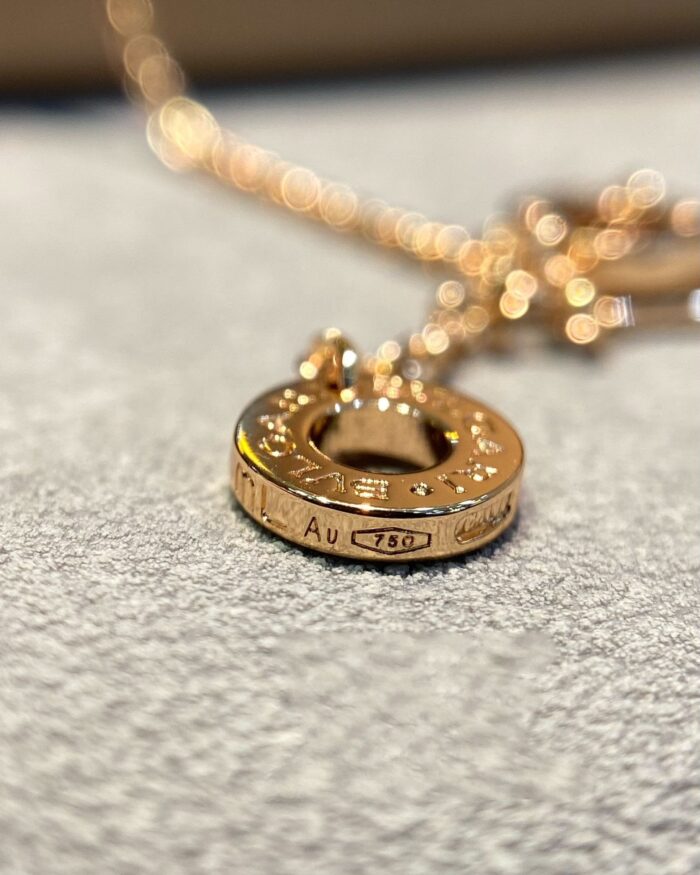 【Valerone Jewelry】DREAM MALACHITE DIAMOND PAVED PINK GOLD NECKLACE - Image 7