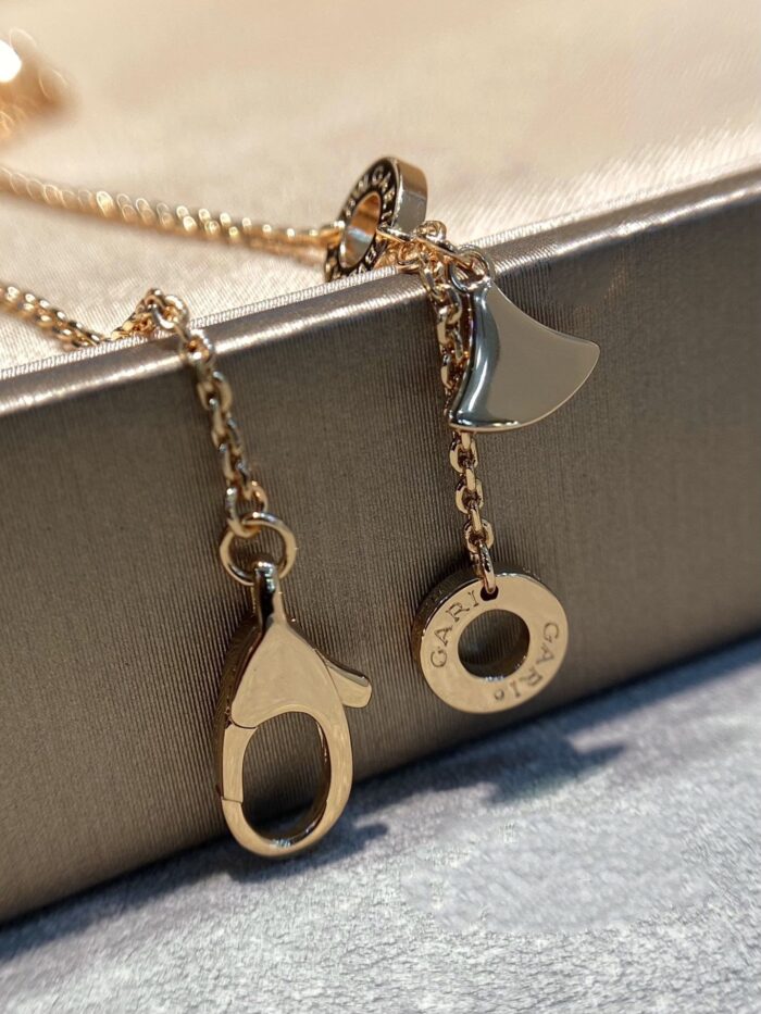 【Valerone Jewelry】DREAM MOP DIAMOND PAVED PINK GOLD NECKLACE - Image 6