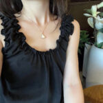 【Valerone Jewelry】DREAM MOP DIAMOND PAVED PINK GOLD NECKLACE - Image 2