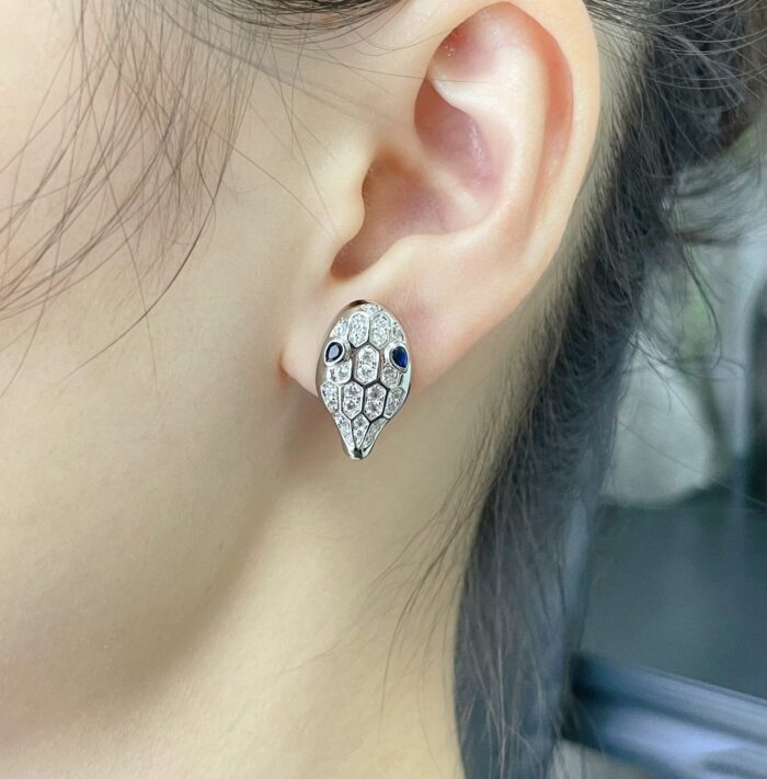 【Valeron Jewelry】SERPENT DIAMOND STUD EARRINGS - Image 2