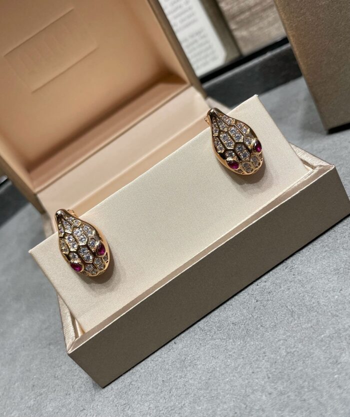 【Valeron Jewelry】SERPENT DIAMOND STUD EARRINGS - Image 6