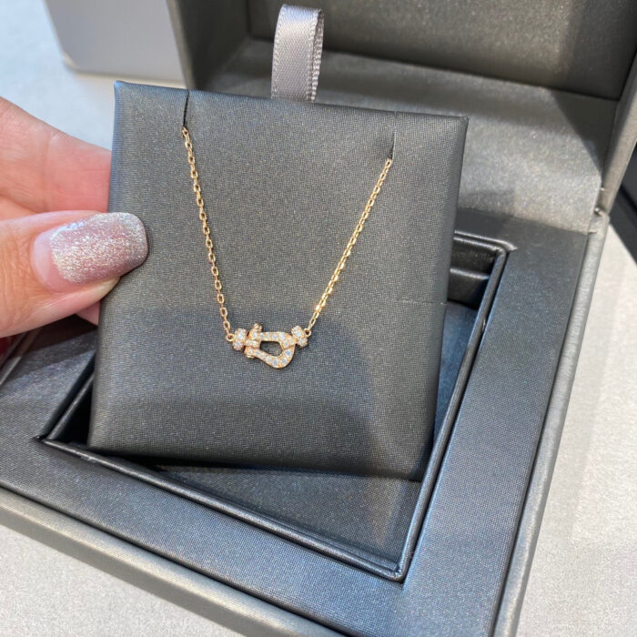 【Valleron Jewelry】FORCE 10 DIAMOND PINK GOLD NECKLACE MINI MODEL - Image 3