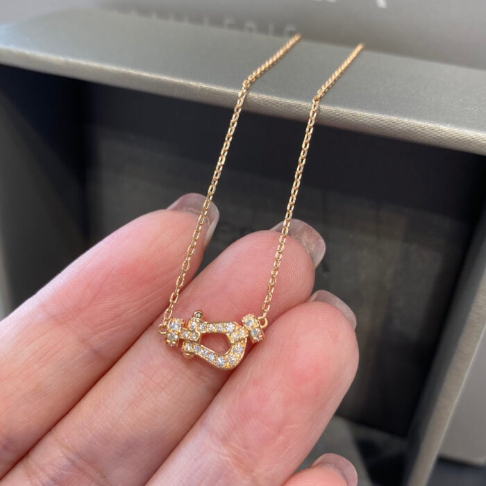【Valleron Jewelry】FORCE 10 DIAMOND PINK GOLD NECKLACE MINI MODEL - Image 5