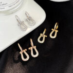 【Valeron Jewelry】FORCE 10 FULL DIAMOND DROP EARRINGS MEDIUM MODEL