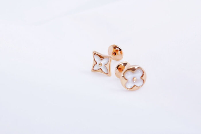 【Valeron Jewelry】STAR AND SUN PINK GOLD MOP STUD EARRINGS - Image 3
