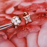 【Valeron Jewelry】STAR AND SUN PINK GOLD MOP STUD EARRINGS - Image 7