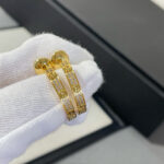 【Valeron Jewelry】LOVE DIAMOND GOLD HOOP EARRINGS