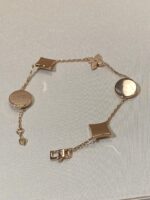 【Valeron Jewelry】STAR AND SUN 5 MOTIF MOP PINK GOLD BRACELET - Image 6