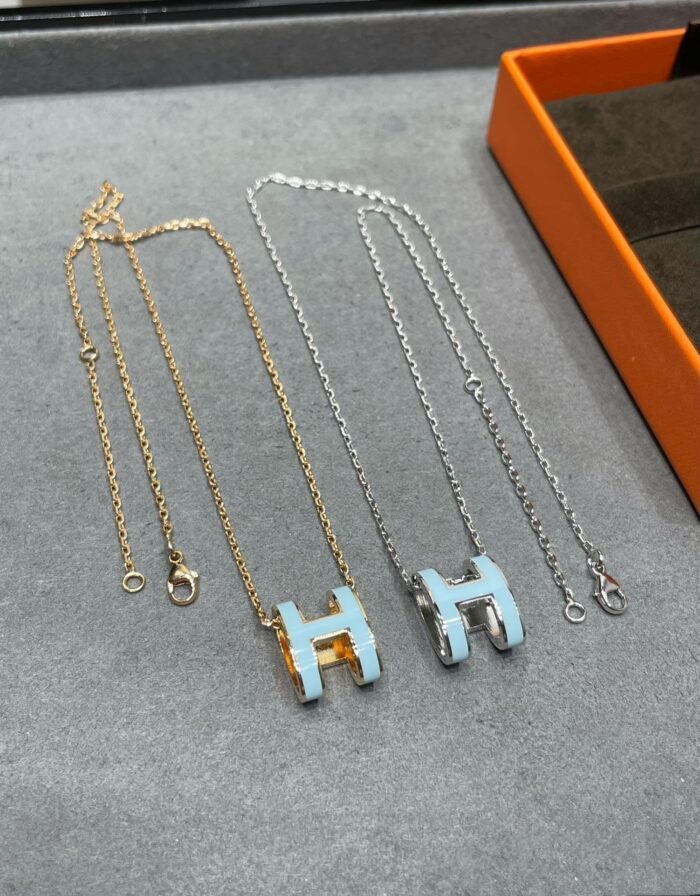 【Valleron Jewelry】POP H SKY BLUE NECKLACE - Image 4