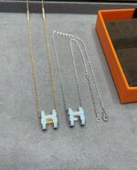 【Valleron Jewelry】POP H SKY BLUE NECKLACE - Image 5