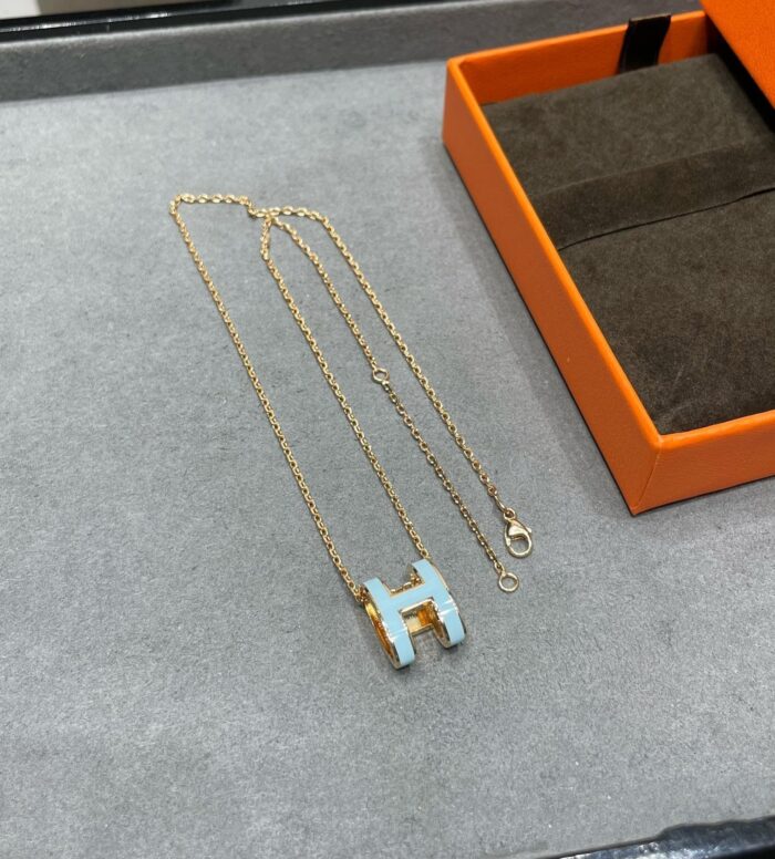 【Valleron Jewelry】POP H SKY BLUE NECKLACE - Image 5