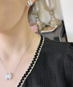 【Valeron Jewelry】POP H SKY BLUE STUD EARRINGS - Image 3