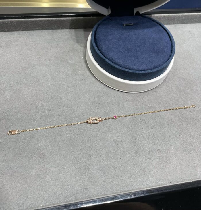 【Valeron Jewelry】FORCE 10 DIAMOND CHAIN LINK PINK GOLD BRACELET - Image 3