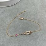 【Valeron Jewelry】FORCE 10 DIAMOND CHAIN LINK PINK GOLD BRACELET