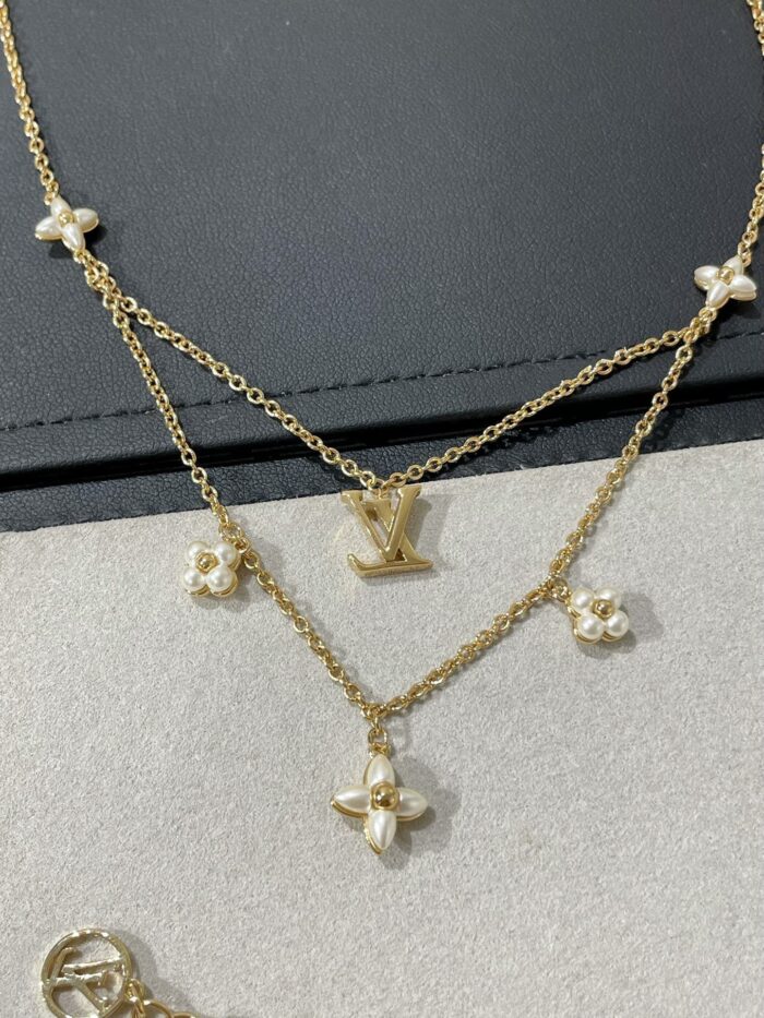 【Valleron Jewelry】FLOWERGRAM GOLD MOP DOUBLE ROW NECKLACE - Image 2