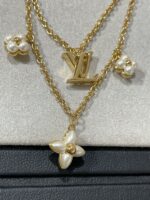 【Valleron Jewelry】FLOWERGRAM GOLD MOP DOUBLE ROW NECKLACE - Image 4