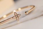 【Valleron Jewelry】IDYLLE GOLD OPEN BRACELET DIAMOND PAVED - Image 7