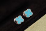 【Valeron Jewelry】CLOVER MINI TURQUOISE SILVER STUD EARRINGS - Image 2