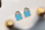 【Valeron Jewelry】CLOVER MINI TURQUOISE SILVER STUD EARRINGS - Image 3