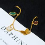 【Valeron Jewelry】LUCKY SPRING 5 MOTIF GOLD BRACELET