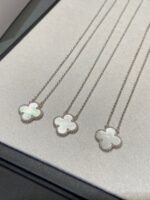 【Valleron Jewelry】CLOVER MEDIUM SILVER WHITE MOP NECKLACE - Image 6