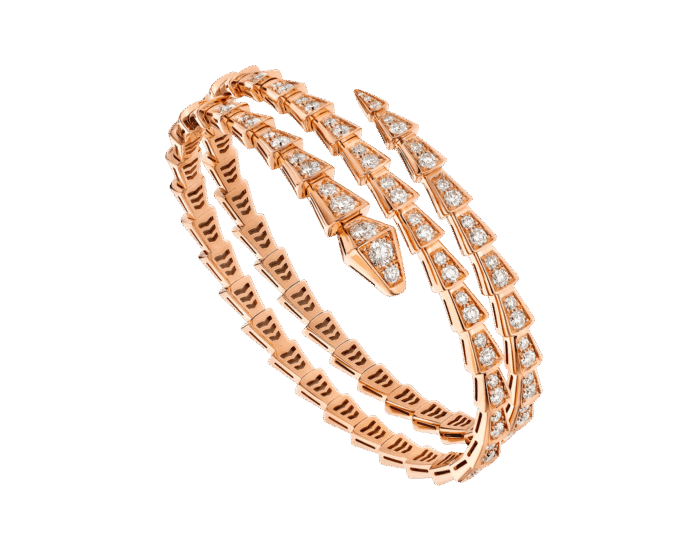 【Valleron Jewelry】SERPENTI BRACELET PINK GOLD DIAMOND DOUBLE ROW - Image 2