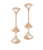 【Valeron Jewelry】DREAM EARRINGS 3 MOTIFS DIAMOND MOP PINK GOLD - Image 2