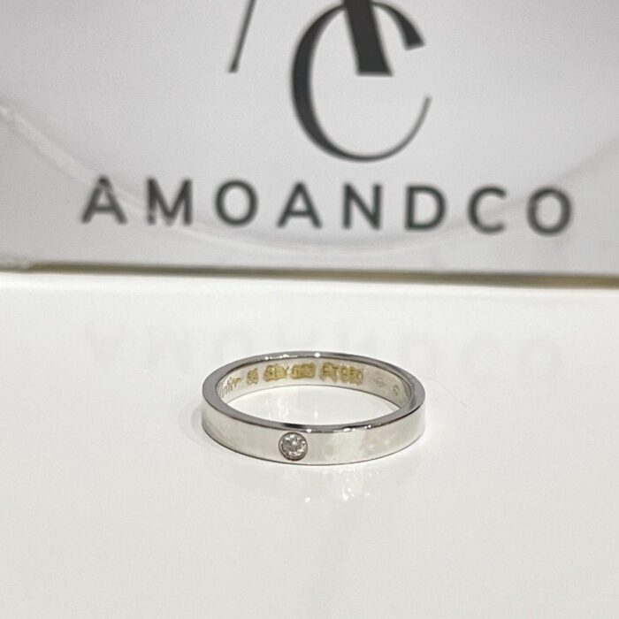 【Valeron Jewelry】LOVE RING 4MM 1 DIAMOND - Image 4