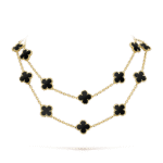 【Valleron Jewelry】CLOVER 20 MOTIFS ONYX NECKLACE