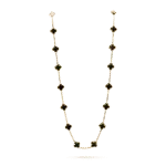 【Valleron Jewelry】CLOVER 20 MOTIFS ONYX NECKLACE - Image 3