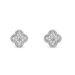 【Valeron Jewelry】CLOVER MINI DIAMOND STUD EARRINGS