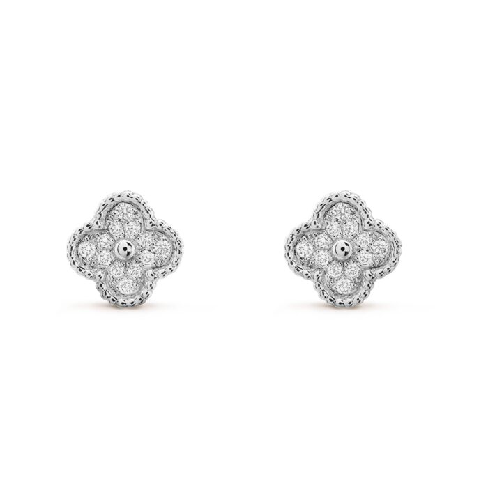【Valeron Jewelry】CLOVER MINI DIAMOND STUD EARRINGS - Image 1