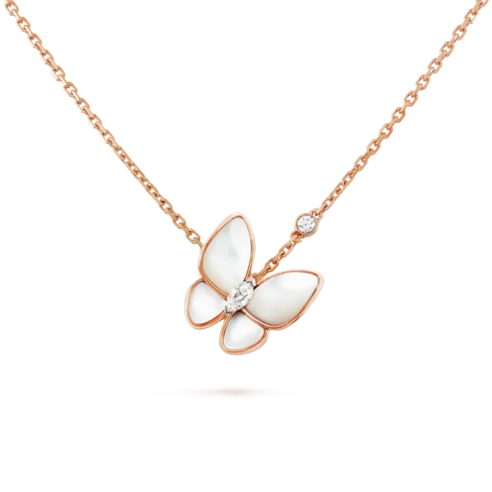 【Valleron Jewelry】BUTTERFLY MOP DIAMOND NECKLACE - Image 1