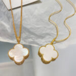 【Valleron Jewelry】CLOVER 25MM MOP LARGE PENDANT NECKLACE - Image 2