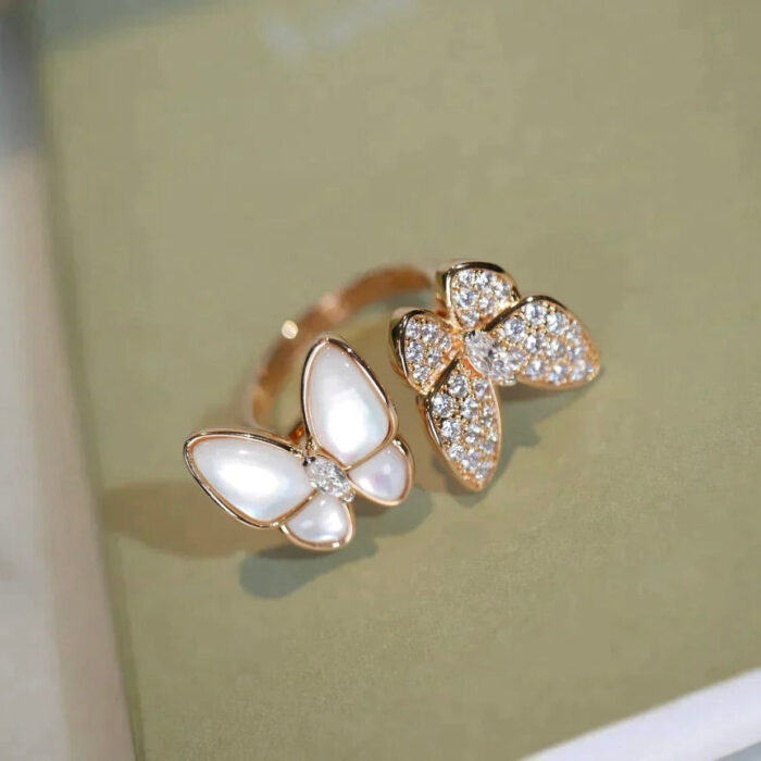 【Valeron Jewelry】TWIN BUTTERFLY DIAMOND MOP RING - Image 3
