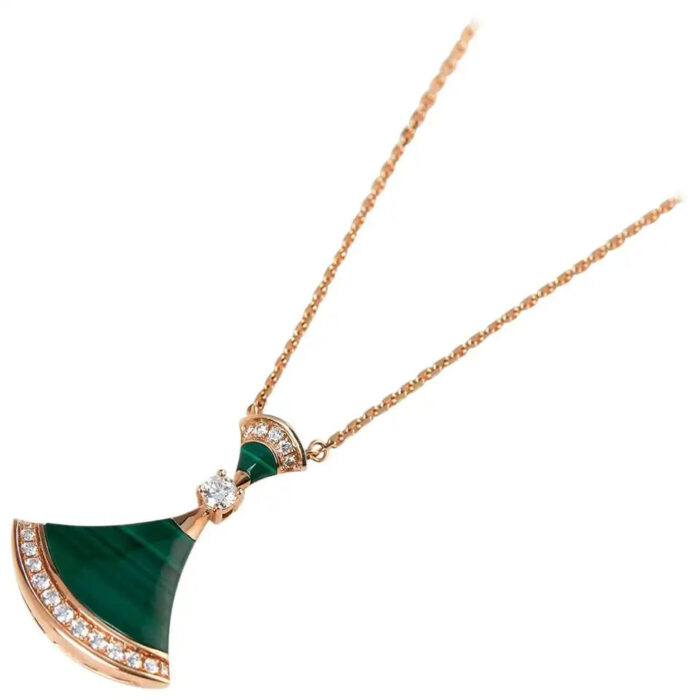 【Valerone Jewelry】DREAM NECKLACE MALACHITE DIAMOND - Image 2