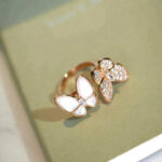 【Valeron Jewelry】TWIN BUTTERFLY DIAMOND MOP RING - Image 4