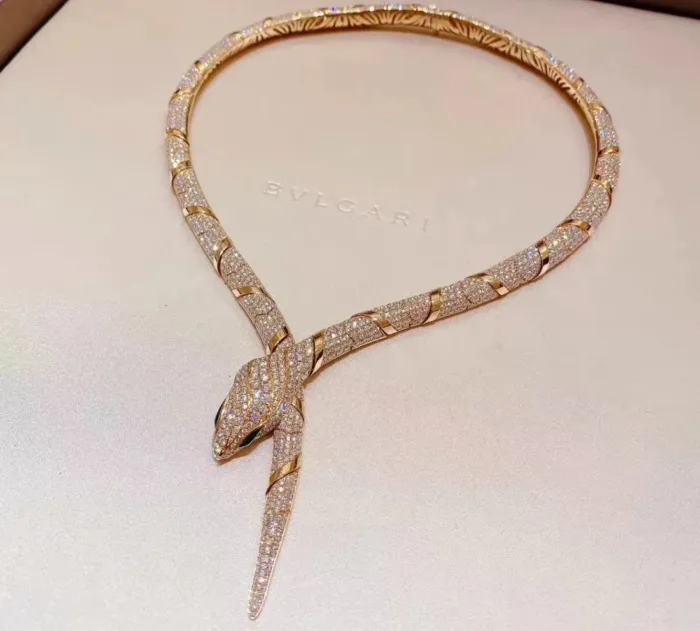 【Valeron Jewelry】HAUTE COUTURE GOLD SERPENTI NECKLACE - Image 4