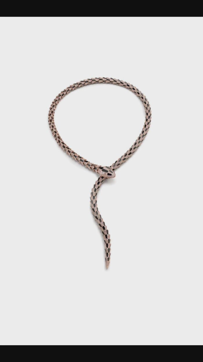 【Valerone Jewelry】High-End Bespoke Black Onyx Serpent Necklace - Image 11