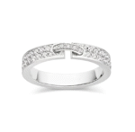 【Valeron Jewelry】ALLIANCE LIENS VIDENCE PAVED DIAMOND 4MM RING - Image 4
