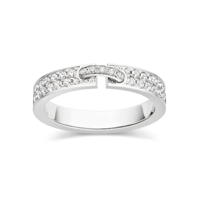 【Valeron Jewelry】ALLIANCE LIENS VIDENCE PAVED DIAMOND 4MM RING - Image 4