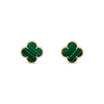 【Valeron Jewelry】CLOVER MINI 9.5MM MALACHITE  EARRINGS - Image 2
