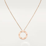【Valleron Jewelry】LOVE NECKLACE 16MM 3 DIAMONDS - Image 2