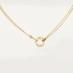 【Valleron Jewelry】LOVE NECKLACE 16MM 2 DIAMONDS - Image 2