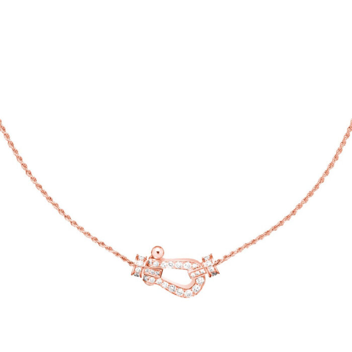 【Valleron Jewelry】FORCE 10 PINK GOLD DIAMOND NECKLACE - Image 1