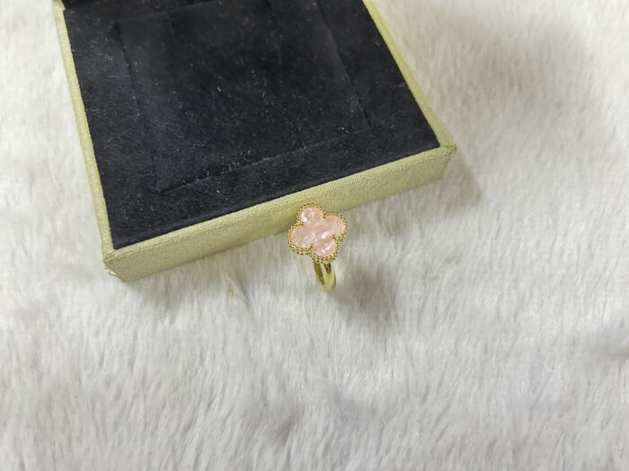 【Valeron Jewelry】Pink Clover Ring - Image 7