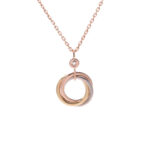 【Valleron Jewelry】TRINITY SILVER GOLD PINK GOLD NECKLACE - Image 2