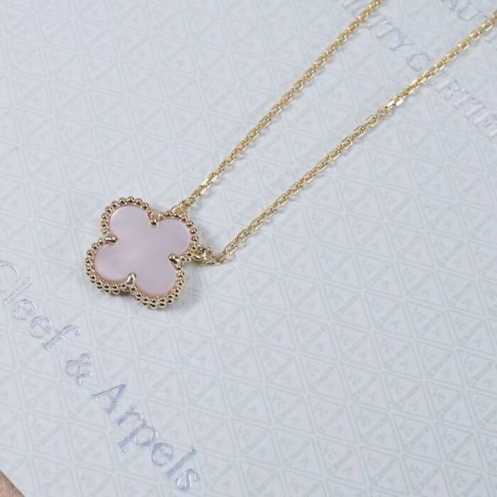【Valleron Jewelry】CLOVER MINI 9.5mm Pink Necklace - Image 7
