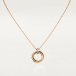 【Valerone Jewelry】TRINITY NECKLACE GOLD  DIAMONDS - Image 2